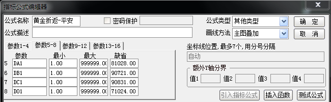 通达信黄金折返主图指标公式